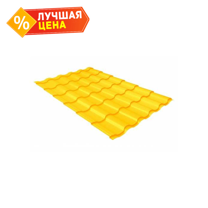 Металлочерепица Grand Line Kredo (Кредо) 0,45 Полиэстер RAL 1018 Цинково-желтый