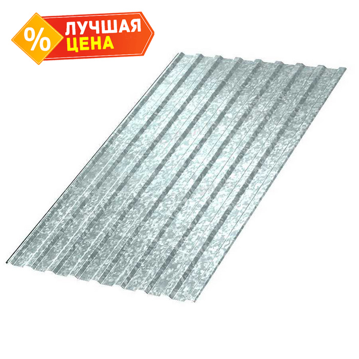 Профнастил Металл Профиль МП-20 0,45 Оцинкованный Бесцветный | A