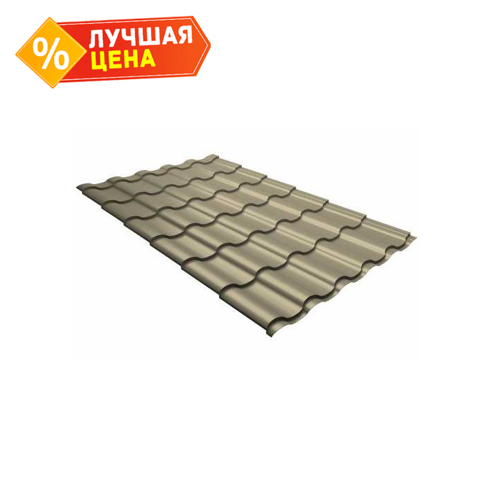 Металлочерепица Grand Line Kredo (Кредо) 0,5 Satin RAL 1015 Светлая слоновая кость