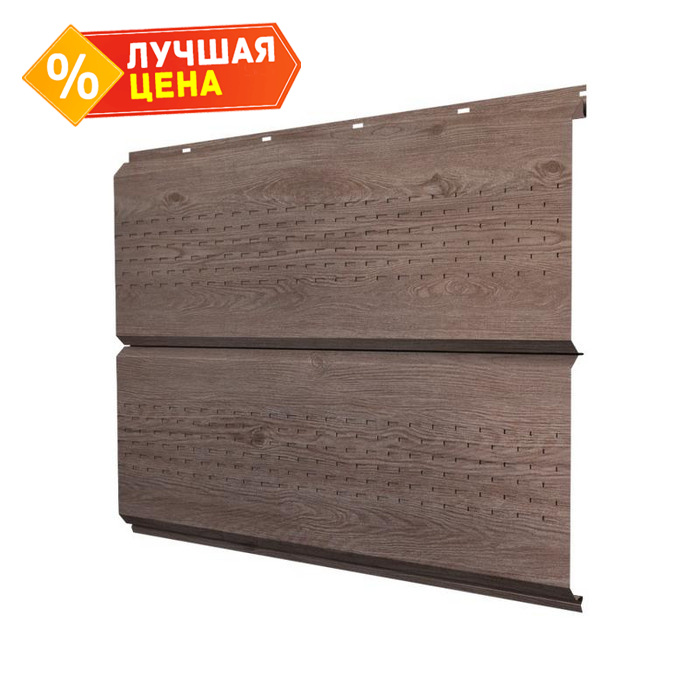 Софит ЭкоБрус new c перфорацией 0,45 Print Elite White Wood