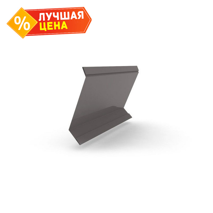 Планка примыкание в штробу 60 0,5 Satin Мatt RAL 7016 антрацитово-серый