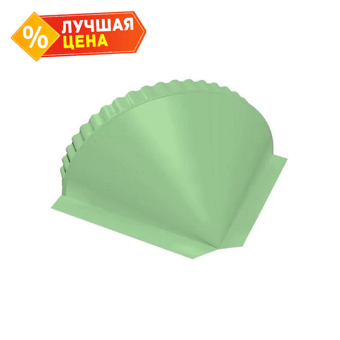 Заглушка конусная PE RAL 6019 бело-зеленый