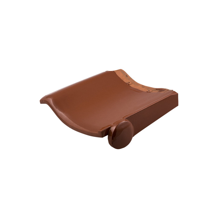 Боковая правая черепица, TS-roof (Самурай), Глянцевый красный, Maruso