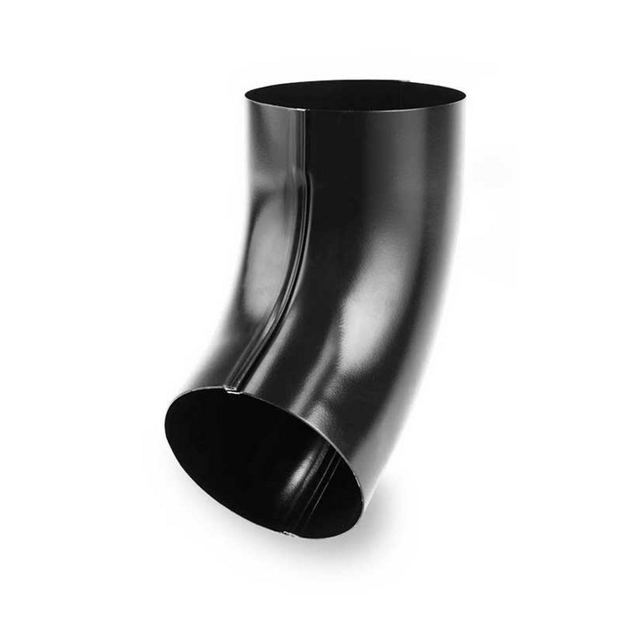 Колено трубы 90мм 60°, для водостока 152/90 (130/87) мм, цвет Черный, Galeco