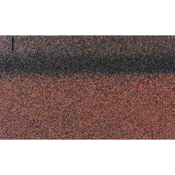 Гибкая черепица, коньково-карнизная Технониколь Шинглас Фазенда Красный экстра